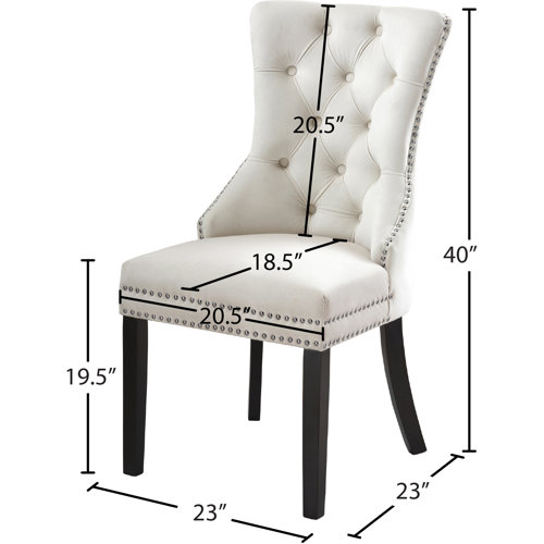 Darby Home Co Stonefort Tufted Velvet Side Chair & Reviews Wayfair